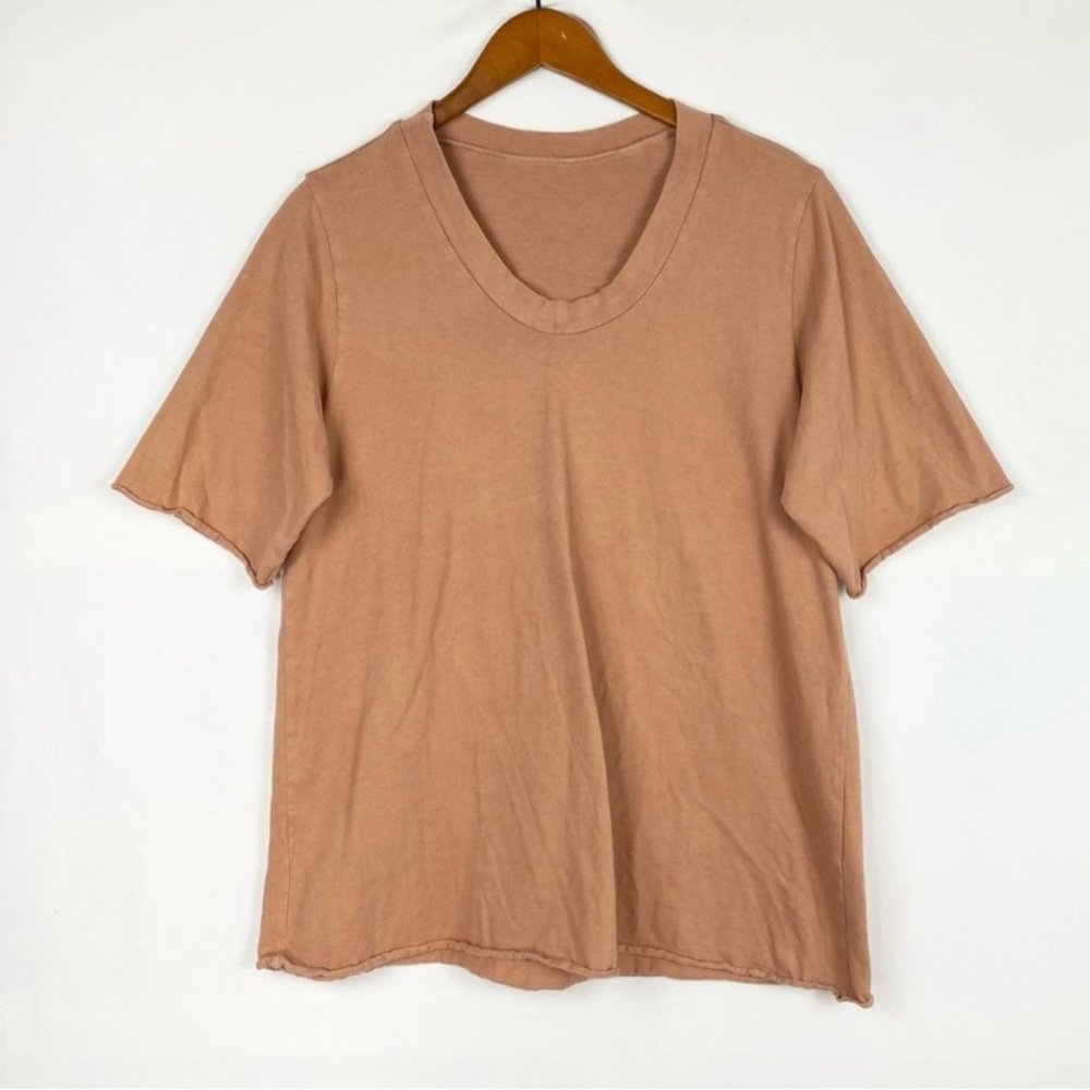 Gaia Conceptions Cotton Ojai Tee Relaxed A Line Sandalwood size L